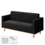 Sofa Deven VI (2-Sitzer) Pigmentiertes Leder - Schwarz