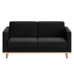 Sofa Deven VI (2-Sitzer) Pigmentiertes Leder - Schwarz