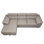 Ecksofa Swain Webstoff - Granit - Longchair davorstehend links - Keine Funktion