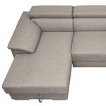 Ecksofa Swain Webstoff - Granit - Longchair davorstehend links - Keine Funktion