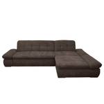 Ecksofa Lemley Webstoff - Espresso - Longchair davorstehend rechts - Keine Funktion