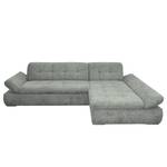 Ecksofa Lemley Webstoff - Grau - Longchair davorstehend rechts - Keine Funktion