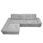 Ecksofa Lemley Webstoff - Platin - Longchair davorstehend links - Keine Funktion