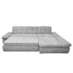 Ecksofa Lemley Webstoff - Platin - Longchair davorstehend rechts - Schlaffunktion