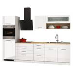 Küchenzeile Vigentino I Hochglanz Weiß - Mit Elektrogeräten