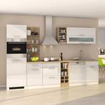 Küchenzeile Vigentino V Hochglanz Weiß - Mit Elektrogeräten