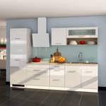 Küchenzeile Vigentino I Hochglanz Weiß - Ohne Elektrogeräte