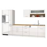 Küchenzeile Vigentino III Hochglanz Weiß - Ohne Elektrogeräte