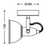 Plafondlamp Soft ijzer - 1 lichtbron