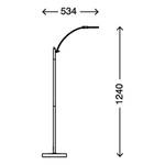 LED-Stehleuchte Lucian Kunststoff / Eisen - 1-flammig