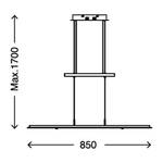 LED-Pendelleuchte  Up Eisen - 1-flammig