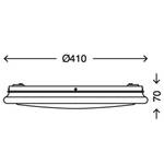 LED-plafondlamp Edge kunststof - 1 lichtbron