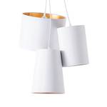 Hanglamp Gisella textielmix/ijzer - 3 lichtbronnen
