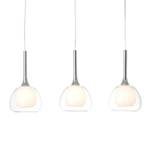 Suspension Hadan Verre / Fer - 3 ampoules