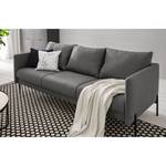 Sofa Pratt (3-Sitzer) Webstoff - Dunkelgrau