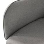 Chaise à accoudoirs Almonda (lot de 2) Tissu / Frêne massif - Frêne - Gris clair