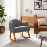 Rocking chair Leena Tissu - Gris