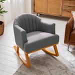 Rocking chair Leena Tissu - Gris