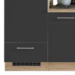 Küchenzeile Premium I Inklusive Elektrogeräte - Breite: 270 cm - Schiefer Dekor