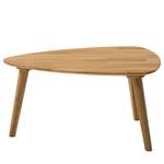 Houten salontafel FINSBY massief eikenhout - Eik - 70 x 50 cm