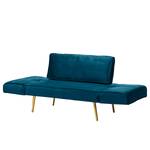 Schlafsofa Behram III Samt - Marineblau