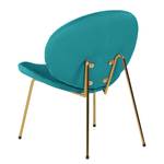 Fauteuil Zadar I fluweel - Turquoise