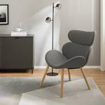 Fauteuil Montola V geweven stof - lichtgrijs