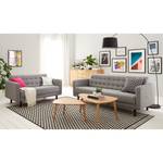 Sofa Sindi II (3-Sitzer) Webstoff - Hellgrau