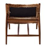 Loungefauteuil Howden koeienvel/massief teakhout - koeienpatroon/teakhout