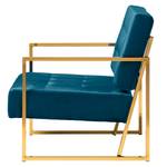 Fauteuil Cocora I fluweel - marineblauw