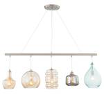 Suspension Brooklyn IV Métal / Verre - 5 ampoules