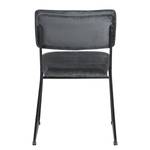 Chaises Paulista (lot de 2) Velours / Fer - Noir - Gris foncé