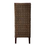 Eetkamerstoelen Julio (set van 2) kunstleer/rotan - vintage bruin/gemêleerd lichtbruin