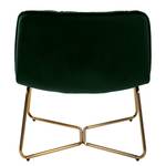 Loungefauteuil Romy fluweel - donkergroen