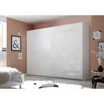 Chambre complète Laussonne II (4 élém.) Blanc brillant / Blanc mat - Largeur : 275 cm