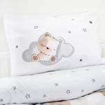Parure de lit Sleeping little Bear Coton - Blanc / Gris