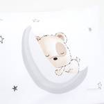 Parure de lit Sleeping little Bear Coton - Blanc / Gris