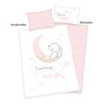 Beddengoed Little Bunny Katoen - wit/roze