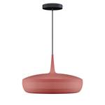 Suspension Clava Dine Aluminium / Matière plastique - 1 ampoule - Rouge / Noir