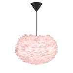 Hanglamp Eos V veren/kunststof - 1 lichtbron - Zwart/roze