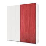 Schwebetürenschrank Enjoy I Weiß / Rot - 179 x 205 cm
