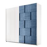 Schwebetürenschrank Enjoy III Weiß / Blau - 243 x 230 cm