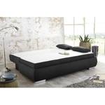 Canapé boxspring convertible Madang Tissu - Anthracite