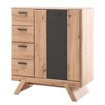 Kast Coulogne balkeneikenhouten look/grijs - Breedte: 89 cm