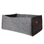 Opbergbox Fitje polyester - grijs - 39 x 26 cm