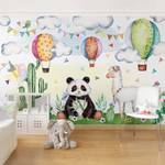 Papier peint panda et lama Papier peint - 480 x 320 cm