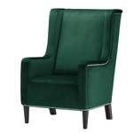 Fauteuil Mirina I Velours - Velours Ravi: Vert vieilli - Noir