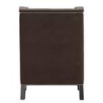 Fauteuil Mirina I Velours - Microfibre Yona: Marron foncé - Noir