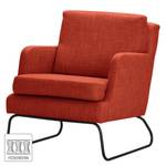 Fauteuil Kopu I Tissu - Tissu Noela: Rouge brique