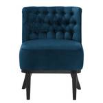 Fauteuil Farida I Velours - Velours Ravi: Bleu marine